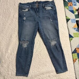 Torrid Distressed Jeggings size 26T